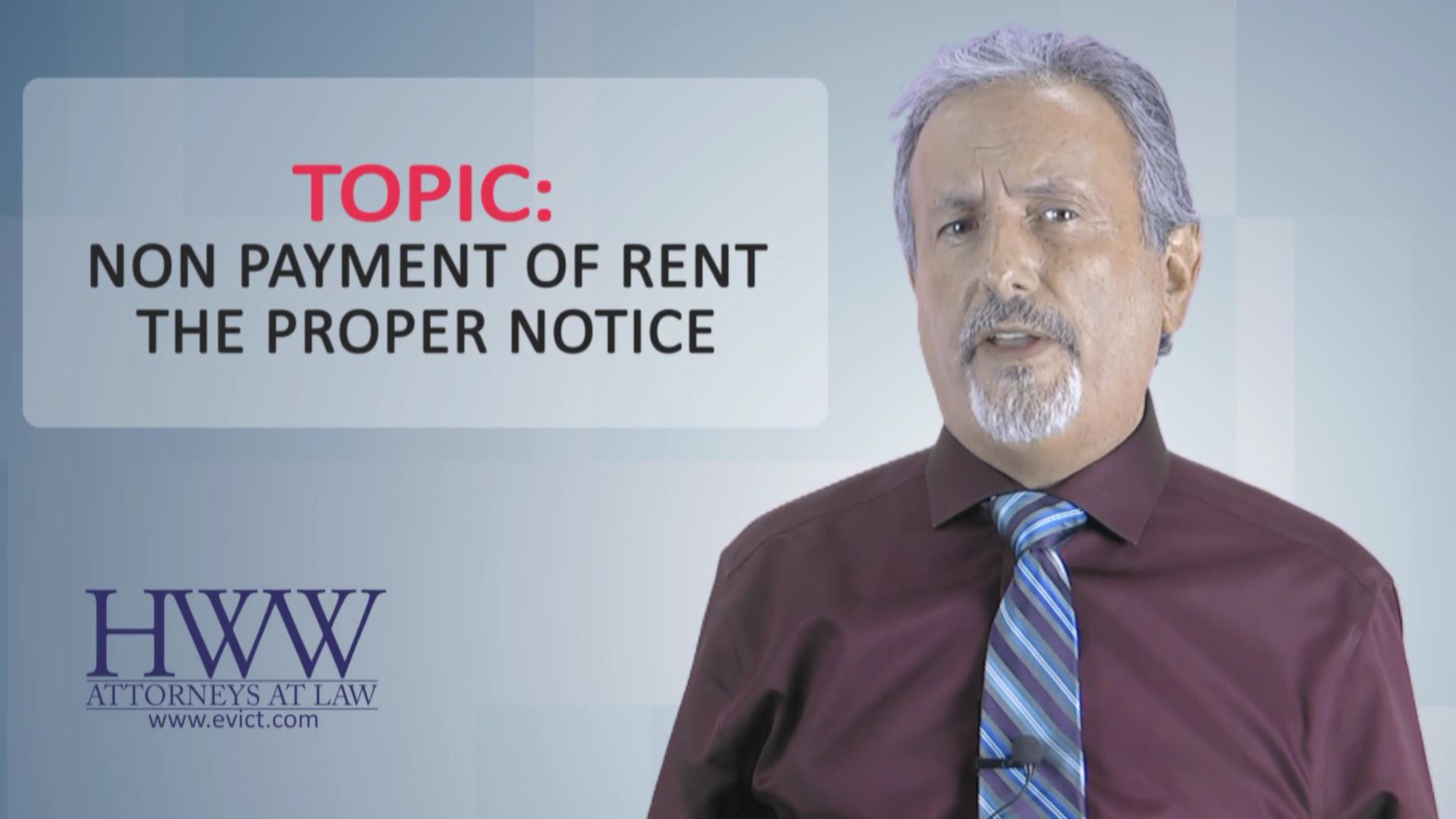 Episode 124: Nonpayment of Rent – The Proper Notice